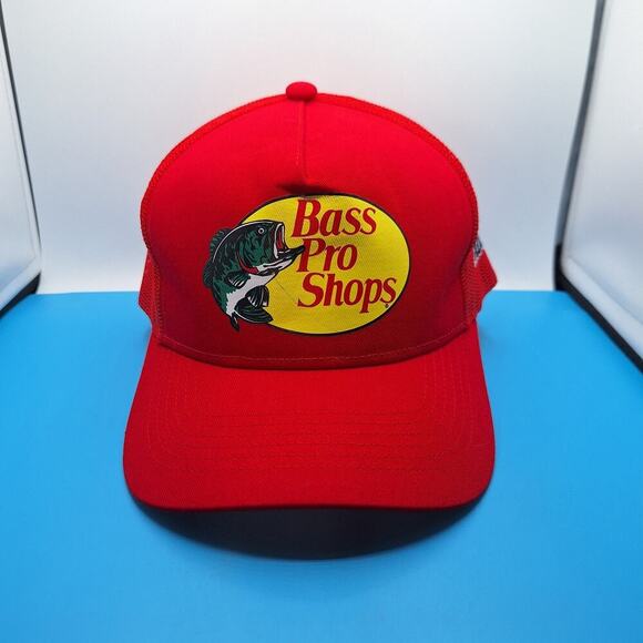 Bass Pro Shops Mesh Hat Cap Adjustable Snapback Trucker Ole Miss Rebels Patch - Picture 1 of 7